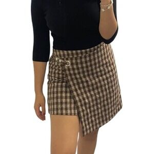 Harper Heritage Scarletta Plaid Mini Kilt Skirt Women's‎ L Preppy Dark Academia